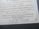 AD Württemberg 1889 Nr. 44 EF Auf Vertreter Ankündigungskarte Ludwigsburg Heinrich Franck Söhne Aecht Franck Caffee - Lettres & Documents