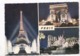 PARIS ILLUMINE, Tour Eiffel, Notre-Dame, Arc De Triomphe, 1971 Used Postcard [23499] - Paris By Night