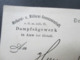 DR 1902 Reichspost Firmenkarte Molkerei U. Müllerei Genossenschaft Dampfsägewerk In Auw Bei Bleialf KOS Auw - Briefe U. Dokumente