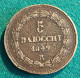 5 Baiocchi 1849 - Vaticano