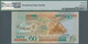 Antigua: Nice Set With 4 Banknotes 50 Dollars ND(2003), P.45a, All In UNC And Three Of Them Consecut - Otros & Sin Clasificación