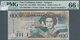Antigua: Nice Group Of 4 Banknotes 100 Dollars ND(2003), P.46a, All In UNC And All PMG Graded 66 Gem - Andere & Zonder Classificatie