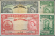 Bahamas: Set Of 4 Banknotes Containing 4 Shillings L.1936 P. 9b (F+), 4 Shillings L.1936 (1953) P. 1 - Bahamas