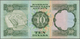 Bahrain: 10 Dinars L.1973, P.9, Still Strong Paper And Bright Colors With Several Folds And Creases. - Bahrein