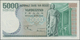 Belgium / Belgien: 5000 Francs ND(1971-77), P.137, Excellent Condition With Soft Vertical Bend At Ce - Sonstige & Ohne Zuordnung