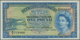 Bermuda: Bermuda Government 1 Pound 1966, P.20d, Still Strong Paper And Bright Colors, Just Some Fol - Bermuda