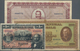 Chile: Nice Set With 3 Banknotes Republica De Chile 1 Peso 1919 P.15b (F), Banco Central De Chile 10 - Chile