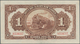 China: Russo-Asiatic Bank, HARBIN Branch Pair Of The 1 Ruble ND(1917), P.S474 With Consecutive Seria - China