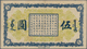 China: Hulunpeierh Official Currency Bureau 5 Yuan 1919, P.S1892J, Some Folds And Lightly Toned Pape - China