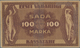 Estonia / Estland: Pair With 100 Marka 1919 P.48a (F, Taped On Back) And 100 Krooni 1935 P.66 (F-). - Estonia