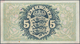 Faeroe Islands / Färöer: 1 Kroner 1940 Overprint On Denmark #30c, P.1b, Vertical Center Fold And Tin - Färöer Inseln