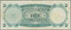 Fiji: Set Of 2 Banknotes Containing 5 Shillings 1938 P. 37a, First Issue Date, Portrait KGVI, Used W - Fidschi
