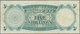 Fiji: Set Of 2 Banknotes Containing 5 Shillings 1938 P. 37a, First Issue Date, Portrait KGVI, Used W - Fiji