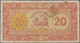 French Somaliland / Französisch Somaliland: Banque De L'Indochine 20 Francs ND(1945), P.15, Still Ni - Otros – Africa