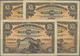 Gibraltar: Highly Rare Set Of 4 Banknotes 5 Pounds 1927, P.13, First Issue Of This Note Printed By W - Gibraltar