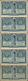 Greece / Griechenland: Vasilion Tis Ellados Uncut Sheet Of 5 Pcs. Of The 50 Lepta ND(1920), P.303a, - Grecia