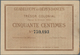 Guadeloupe:  Guadeloupe Et Dependances - Trésor Colonial 50 Centimes 1884 Remainder, P.1r, Extraordi - Sonstige – Amerika