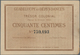 Guadeloupe:  Guadeloupe Et Dependances - Trésor Colonial 50 Centimes 1884 Remainder, P.1r, Extraordi - Andere - Amerika