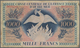 Guadeloupe: Caisse Centrale De La France D'Outre-Mer 1000 Francs 1944 With Watermark, P.30b, Extraor - Sonstige – Amerika