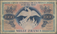 Guadeloupe: Caisse Centrale De La France D'Outre-Mer 1000 Francs 1944 With Watermark, P.30b, Extraor - Andere - Amerika