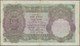 India / Indien: 5 Rupees ND Portrait KGV P. 15a, Used With Folds And Creases, Pinholes, No Repairs, - India