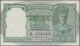 India / Indien: Reserve Bank Of India 5 Rupees ND(1943) With Black Serial Numbers, P.23a, Staple Hol - Indien