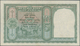 India / Indien: 5 Rupees ND(1943) P. 23a, Light Folds In Paper, Black Serial Number, Usual Pinholes, - Indien