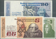 Ireland / Irland: Set Of 3 Notes Containing 1 Pound 1978 P. 70b (aUNC), 5 Pounds 1983 P. 71d (aUNC) - Irlanda
