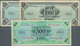 Italy / Italien: Lot With 3 Banknotes 500 Lire AMC (XF) And Two Times 1000 Lire Series 1943A (F/F+), - Sonstige & Ohne Zuordnung