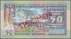 Madagascar: Set Of 2 SPECIMEN Banknotes 50 And 100 Ariary P. 62s, 63s With Specimen Overprint And Sp - Madagaskar