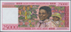 Madagascar: Set Of 2 Notes Containing 500 And 25.000 Francs ND(1994-95) Specimen P. 75s, P. 82s With - Madagascar