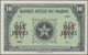 Morocco / Marokko: Banque D'État Du Maroc, Highly Rare Specimen Set With 5 Francs 1943 Specimen P.24 - Marruecos