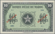 Morocco / Marokko: Banque D'État Du Maroc, Highly Rare Specimen Set With 5 Francs 1943 Specimen P.24 - Marokko