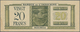 New Caledonia / Neu Kaledonien: Banque De L'Indochine - Nouméa 20 Francs ND(1944), P.49, Unfolded Bu - Nouméa (Nieuw-Caledonië 1873-1985)