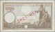 Romania / Rumänien: Banca Naţională A României 1000 Lei 1934 SPECIMEN, P.37s, Unfolded With Some Min - Rumänien