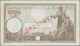 Romania / Rumänien: Banca Naţională A României 1000 Lei 1934 SPECIMEN, P.37s, Unfolded With Some Min - Roemenië