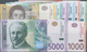 Serbia / Serbien: Set With 8 Banknotes Series 2006 – 2010 With 10, 20, 50, 100, 200, 500, 1000 And 5 - Servië