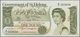 St. Helena: Nice Set With 5 Banknotes Including 2x 1 Pound ND(1981) P.9 With Running Serial Numbers - Sint-Helena