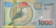 Suriname: Central Bank Van Suriname Set With 3 Banknotes Of The Bird Series 2000 With 100, 500 And 1 - Suriname