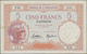 Tahiti: Banque De L'Indochine – Papeete 5 Francs ND(1927), P.11c, Great Condition With Strong Paper - Andere - Oceanië