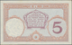 Tahiti: Banque De L'Indochine – Papeete 5 Francs ND(1927), P.11c, Great Condition With Strong Paper - Sonstige – Ozeanien