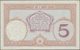 Tahiti: Banque De L'Indochine – Papeete 5 Francs ND(1927), P.11c, Great Condition With Strong Paper - Andere - Oceanië