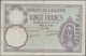 Tunisia / Tunisien: 20 Francs 1941, P.6b, Still Nice With A Few Folds And Minor Spots. Condition: F+ - Tunisia