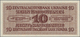 Delcampe - Ukraina / Ukraine: German Occupation WW II, Zentralnotenbank Ukraine 1942 Set With 3 Banknotes 10, 1 - Oekraïne