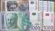 Yugoslavia / Jugoslavien: Lot With 7 Banknotes Of The 2000 – 2002 Series With 10, 20, 50, 100, 200, - Yugoslavia