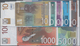 Yugoslavia / Jugoslavien: Lot With 7 Banknotes Of The 2000 – 2002 Series With 10, 20, 50, 100, 200, - Yugoslavia