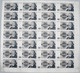 Testbanknoten: Complete Uncut Paper Sheet With 28 Notes "100" Bundesdruckerei ND(1980's), Intaglio P - Ficción & Especímenes