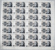 Testbanknoten: Complete Uncut Paper Sheet With 28 Notes "100" Bundesdruckerei ND(1980's), Intaglio P - Specimen