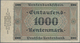 Deutschland - Deutsches Reich Bis 1945: 1000 Rentenmark 1923 Archivmuster, Ro.161M, Mit KN A00000000 - Otros & Sin Clasificación