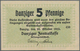 Deutschland - Nebengebiete Deutsches Reich: Danzig, Zentralkasse 5 Pfennig 1923, Ro.813, Kleiner Kni - Altri & Non Classificati